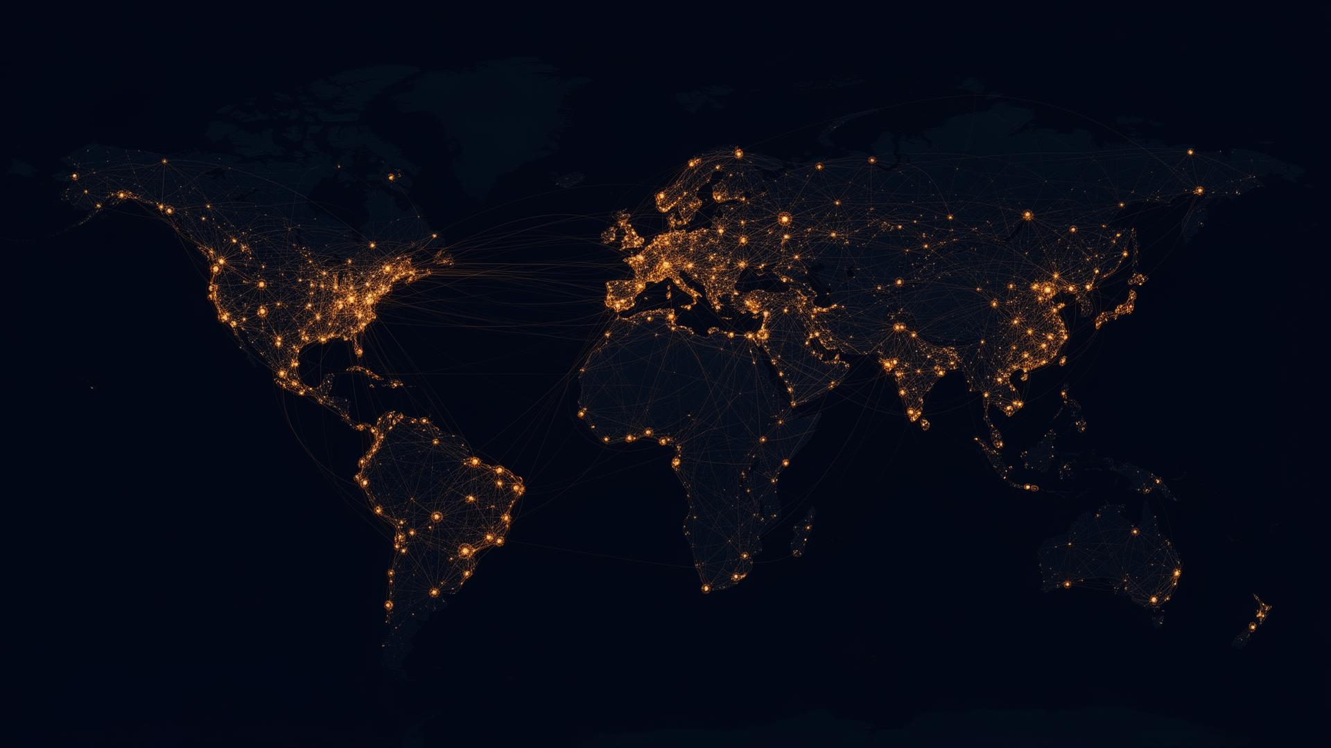 Global risk network visualization